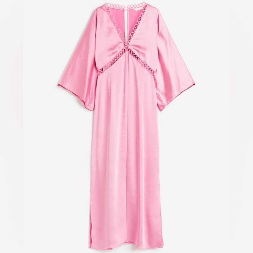 H&M Pink Satin Dress New - Picture 4 of 10